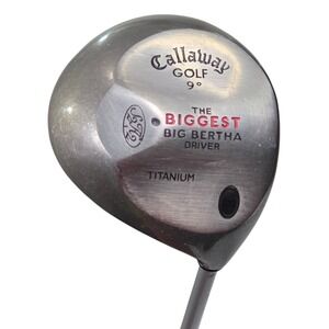 Callaway The Biggest Big Bertha Driver 9 Deg Graphite Ultra Light Firm Flex Golf
